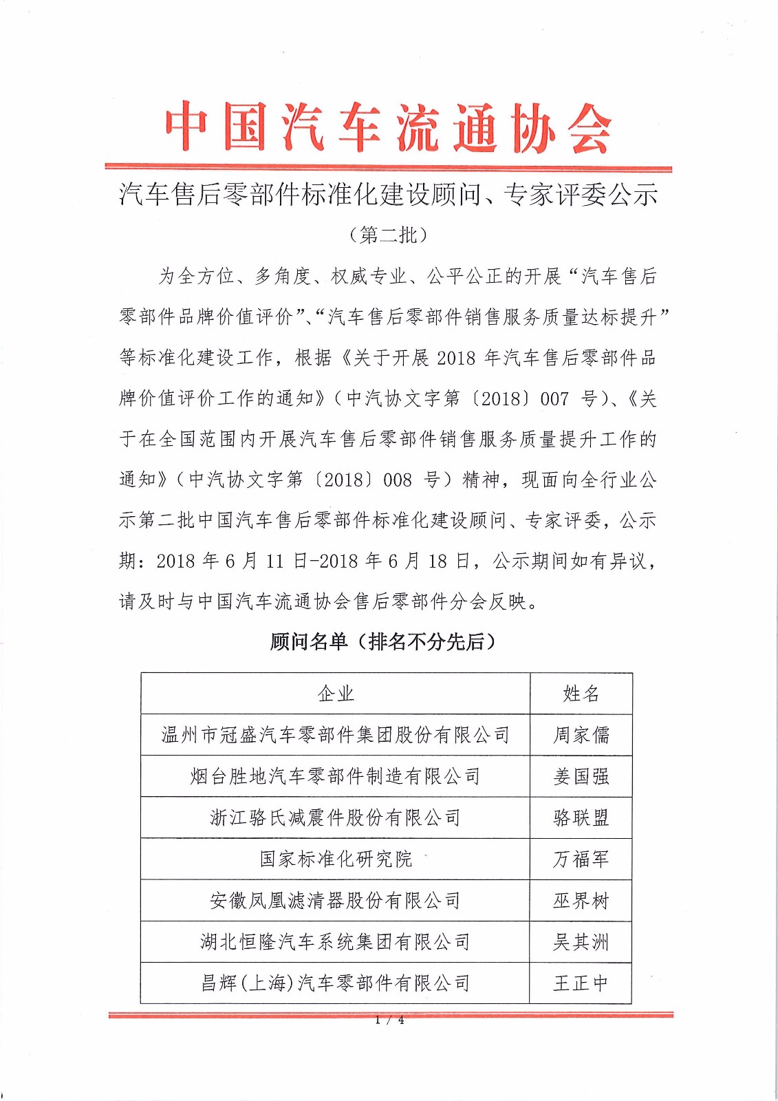 汽車售后零部件標準化建設(shè)顧問、專家公示（第二批）_頁面_1.jpg