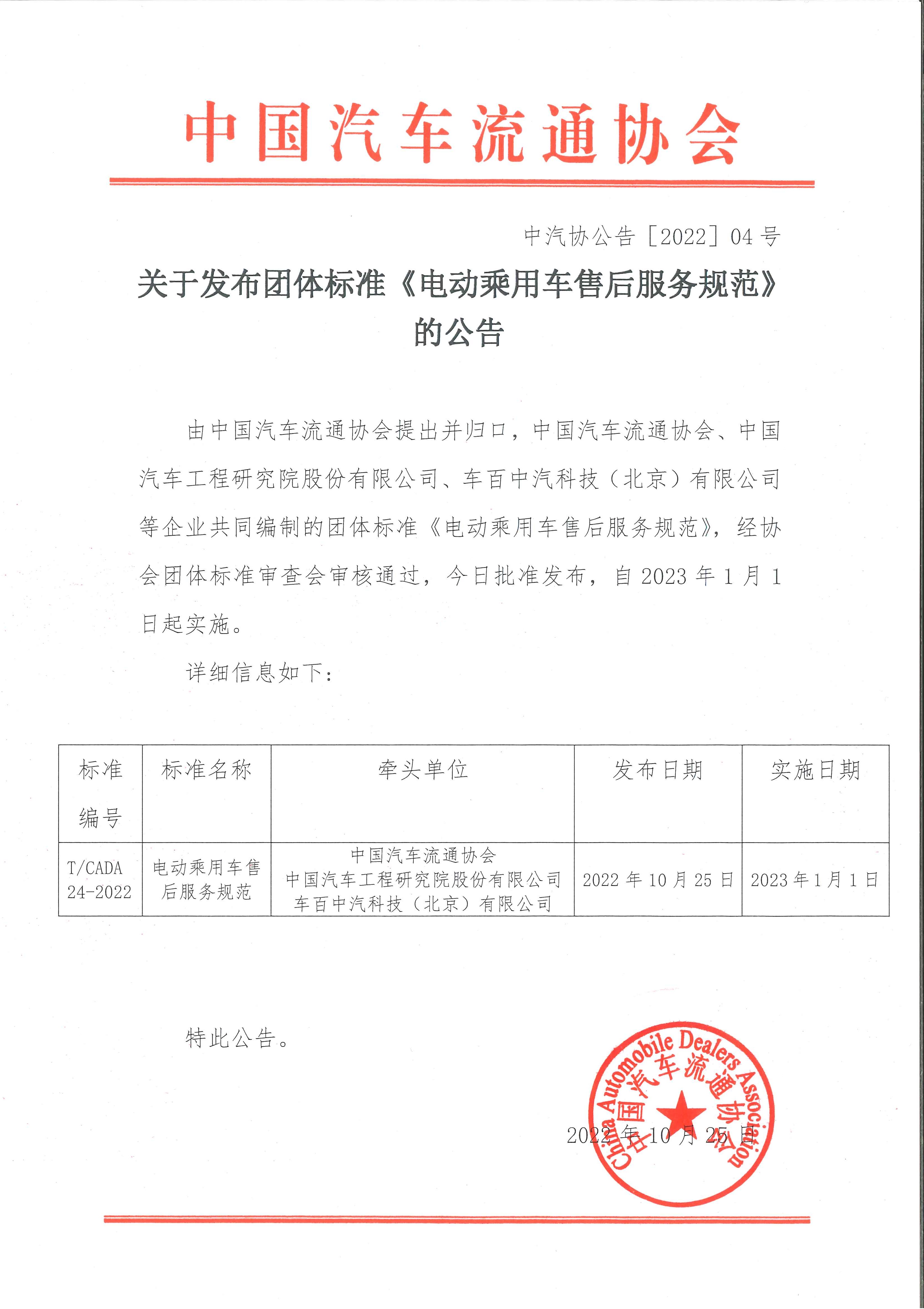 關(guān)于發(fā)布團體標準《電動乘用車售后服務(wù)規(guī)范》的公告.jpg